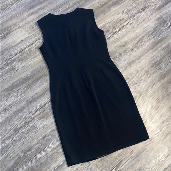 NWOT CALVIN KLEIN Leather Detail Sheath Dress 6 - Picture 8 of 9